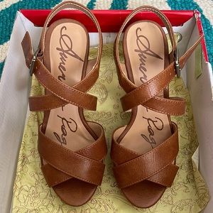 American Rag Rachey Cognac Wedge